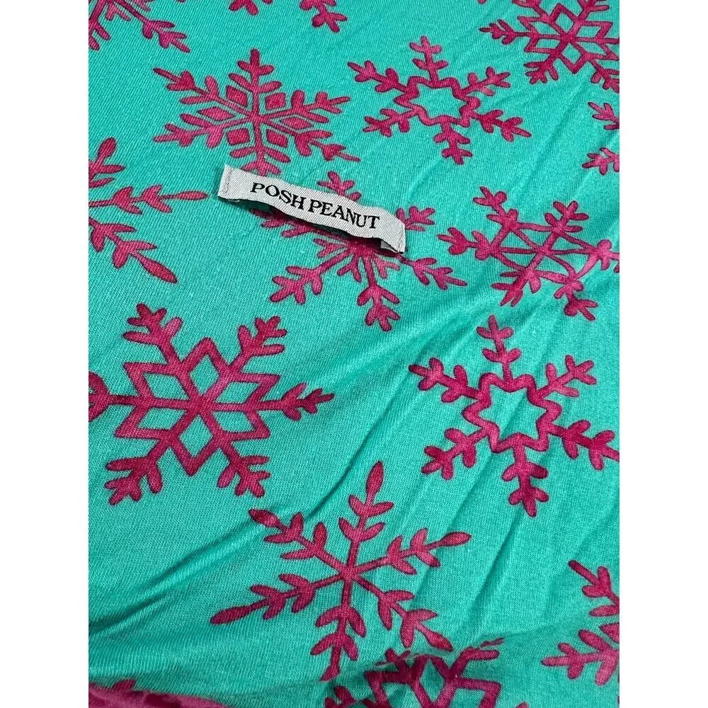 Posh Peanut Queen of Snowflakes Ruffled Luxe Patoo Bamboo Blanket 60x60
